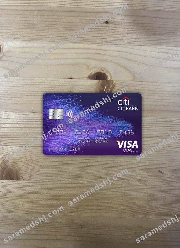 Hong Kong Citibank visa classic card photolook front